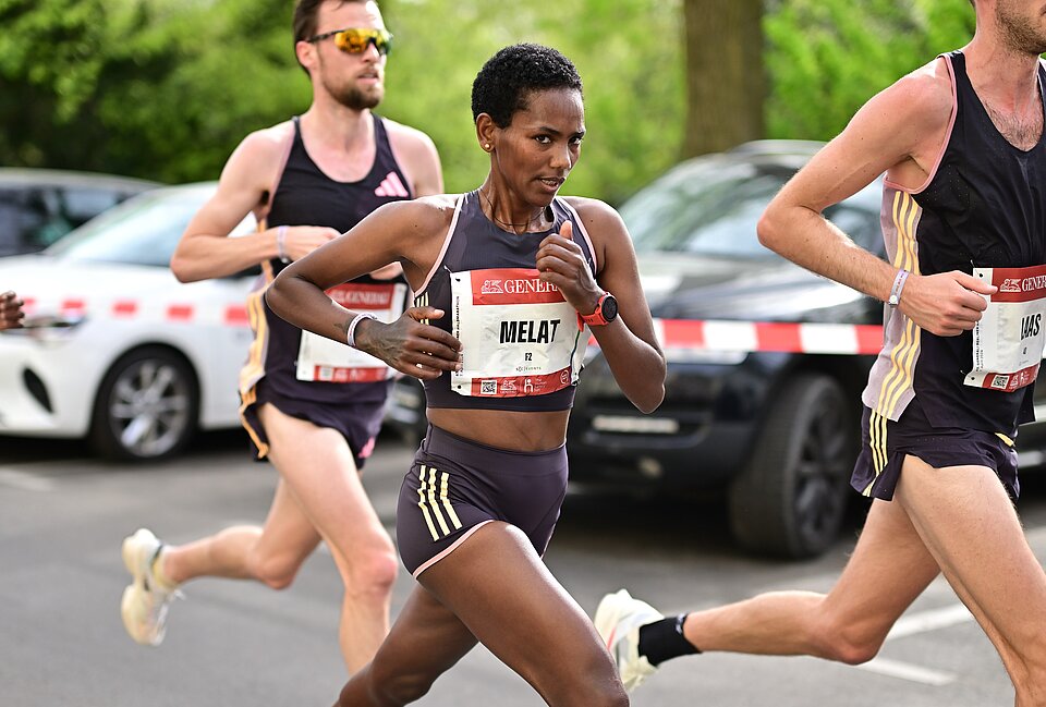 Melat Kejeta at the GENERALI Berlin Half Marathon 2024 © SCC EVENTS / Petko Beier